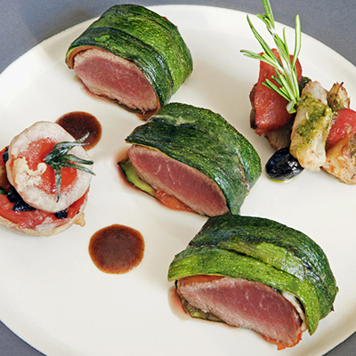 Restaurant gastronomique cogolin assiete mariage